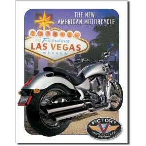  Victory Motorcycle   Vegas Tin Sign 16W x 12.5H