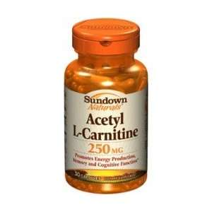 Sundown Acetyl L Carnitine Dietary Supplement 250 Mg Capsules   30 Ea