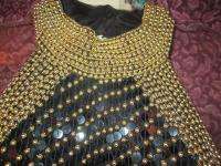 Jovani Black Beaded & Sequin Gown  Size 10  