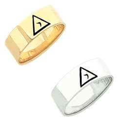 Mens 0.925 Sterling Silver or Gold Plated Masonic Ring