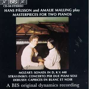   Amadeus Mozart, Claude Debussy, Amalie Malling, Hans Pålsson Music