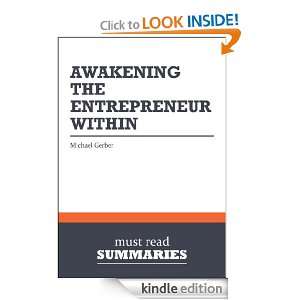 Summary Awakening the Entrepreneur Within   Michael Gerber How 