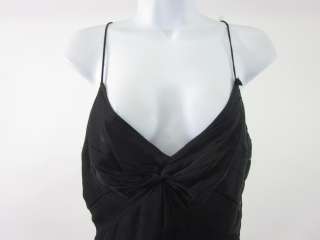 You are bidding on a MILLY Black Silk Spaghetti Strap Dress in a size 