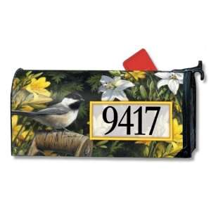   Chickadees MailWrap w/ Adressables, Mailbox Cover, Magnetic Attachment