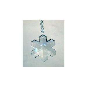 Crystal Snow Flake Hanging Ornament 