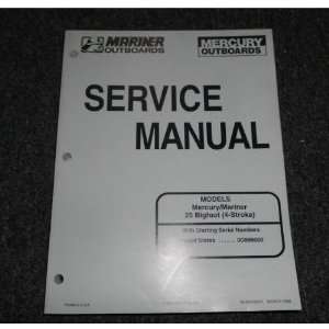    1998 Mercury 25 Bigfoot 4 stroke Service Manual OEM mercury Books