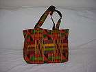 New 100% Cotton African Mult Colored Kente Tote Bag