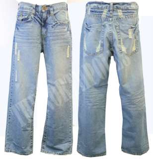   Distressed Destroyed CLASSIC FIT PANTS LIGHT W 30 32 34 36 38  