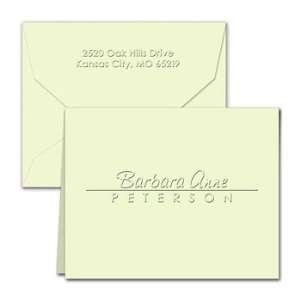  Embossed Personalized Stationery   Century Line Informal Notes Health