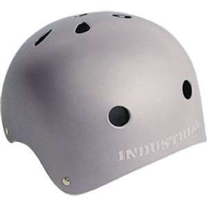  Industrial Silver Large Skateboard Helmet Sports 