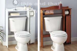Over the Toilet Shelf Storage Cabinet Toilet Paper Holder Small Space 