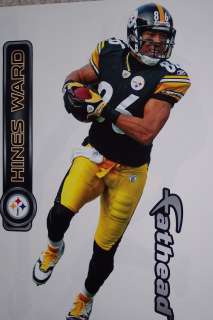 Hines Ward FATHEAD Pittsburgh Steelers NFL 16x9 Wall Graphic NEW 