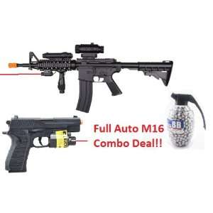  Full Auto FPS 220, Foregrip, Collapsible Stock Airsoft Gun + 180 FPS 