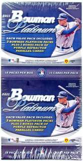2011 Bowman Platinum Baseball Rack Pack Box (18 Packs)  