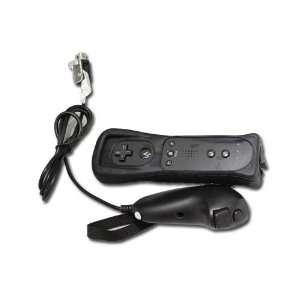   Controller and Nunchuck for Nintendo Wii Set  black Video Games