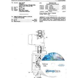    NEW Patent CD for THRUST LIMITING SPRING COUPLING 