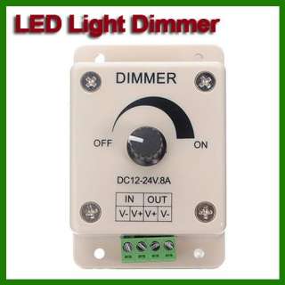 LED Light Dimmer Brightness Adjustable Control 12V 8A  
