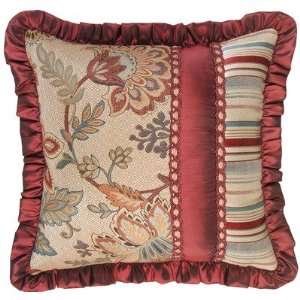  Dempsey Pillow with Brush Fringe and Braid