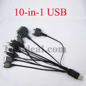10 in 1 USB Powered Charging Cable for PSP/Cell Phone E  