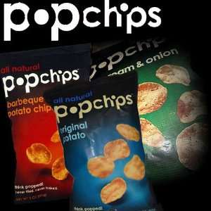 Popchips  SourCream /BBQ/Original   (15 Variety Pack)  