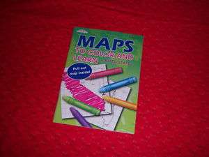 MAPS TO COLOR & LEARN UNITED STATES PULL OUT MAP INSIDE  