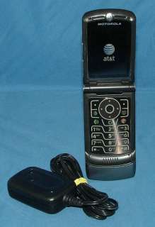 Motorola RAZR V3   Black (AT&T) Cellular Phone Bundle 723755934337 