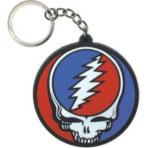  THE GRATEFUL DEAD STEAL YOUR FACE RUBBER KEYCHAIN
