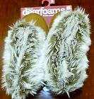 DEARFOAMS WOMENS FUZZY BOOTS SLIPPERS BROWN NEW SMALL SIZES 5 6 