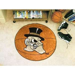 Wake Forest Demon Deacons NCAA Basketball Round Floor Mat (29)  