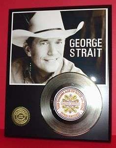 GEORGE STRAIT 24k GOLD RECORD 45 RPM DISPLAY LTD EDT  