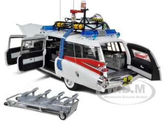   model car of ghostbusters movie ecto 1 cadillac ambulance elite