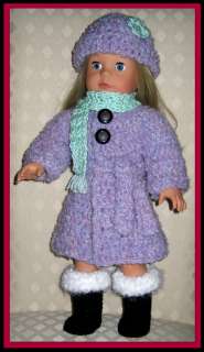 DOLL CLOTHES CROCHET PATTERN FITS 18 INCH AMERICAN GIRL 15  