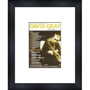 DAVID GRAY UK Tour 2000   Custom Framed Original Ad   Framed Music 