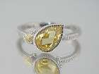 NEW JUDITH RIPKA CANARY CRYSTAL/PINK CRYSTAL PRISM STACK RING  