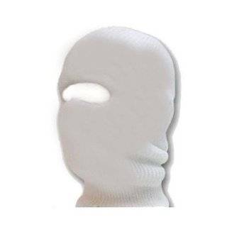 New White Balaclava One Hole Ski Mask