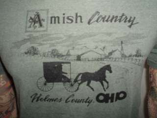 vintage AMISH COUNTRY SHIRT Holmes County Ohio Adult M  