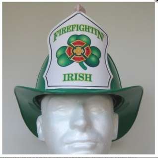Irish Firefighter Helmet Texaco Gas Station Shamrock St Patrick  