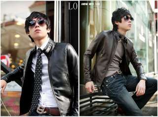 Men Slim Fit Luxury Style Faux Leather Stylish Jacket  