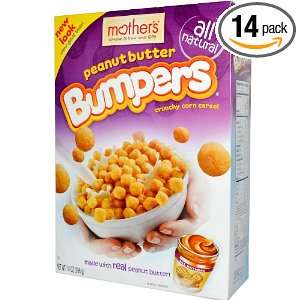 Mothers Bumpers Cereal, Peanut Butter, 12.3 Ounce (Pack of 14 
