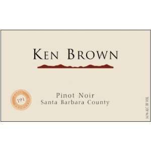  2010 Ken Brown Santa Barbara Pinot Noir 750ml Grocery 