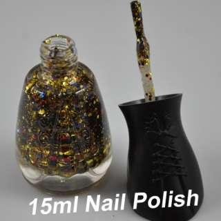   Colors Stunning Ladies Glitter Decoration Nail Art Polish NEW  