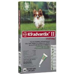  K9 Advantix II for Dogs 4 Month Supply 1 10lb Pet 