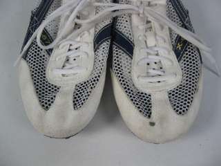 Condition These shoes are worn in, the white suede toes are dirty