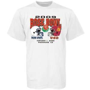 Penn State Nittany Lions vs. USC Trojans 2009 Rose Bowl White Dueling 