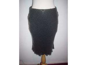 Identity & Basix II black sequined silk skirt outift 8  