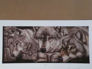 JUDY RIDEOUT WOLF Print SPIRITS FREED Limited Edition # 28 of 950 