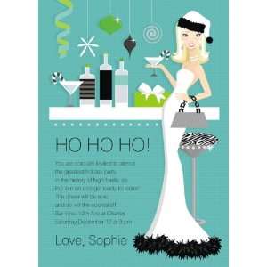  Hip Holiday Hostess #2 (Blonde) Invitations Kitchen 