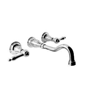 Delacora DELPS2HVFCP Polished Chrome Talamone Double Handle Wall 
