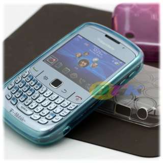4x Flex Soft TPU Resin Gel Case Blackberry Curve 8520  