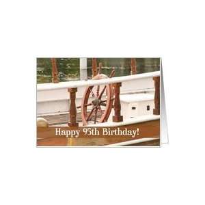  Ships Wheel Happy 95th Birthday Card Card Toys & Games